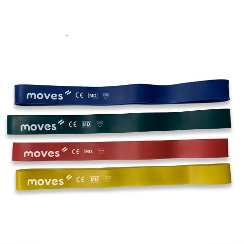 Moves Loop Set erősítő gumiszalag hurok készlet | 1.9-16.7kg | 1-1 sárga - kék erősségből 