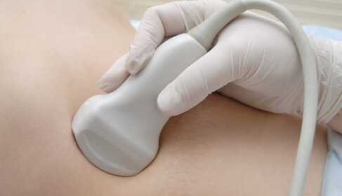 Diagnosztikus ultrahang- tested „visszhangja” képekben