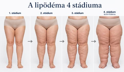 Lipödéma stádiumok